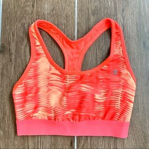 Champion Medium Support Orange Sports Bra Small